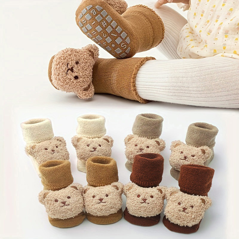 Unisex Baby Socks Non Slip - Skarpetki dziecięce Bawełniane grube ciepłe przytulne
