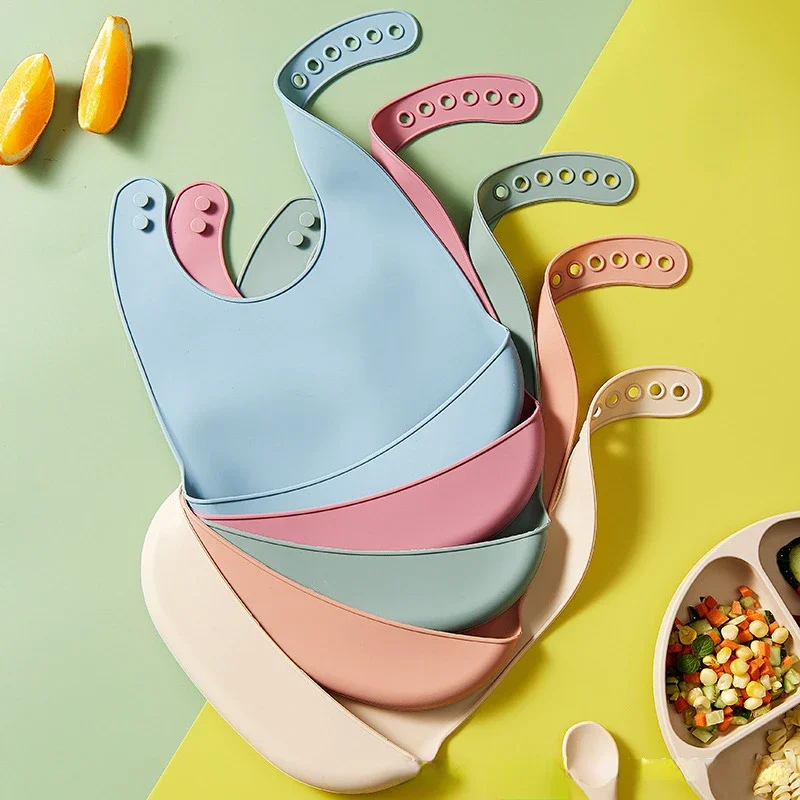 1/2 szt. Śliniak dla niemowląt – Waterproof Baby Bibs Silicone recenzja i cena