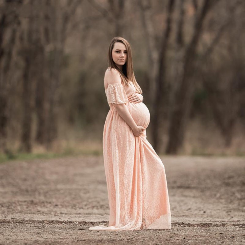 Kobiety w ciąży Off ramię ręka – Maternity Wear recenzja i cena